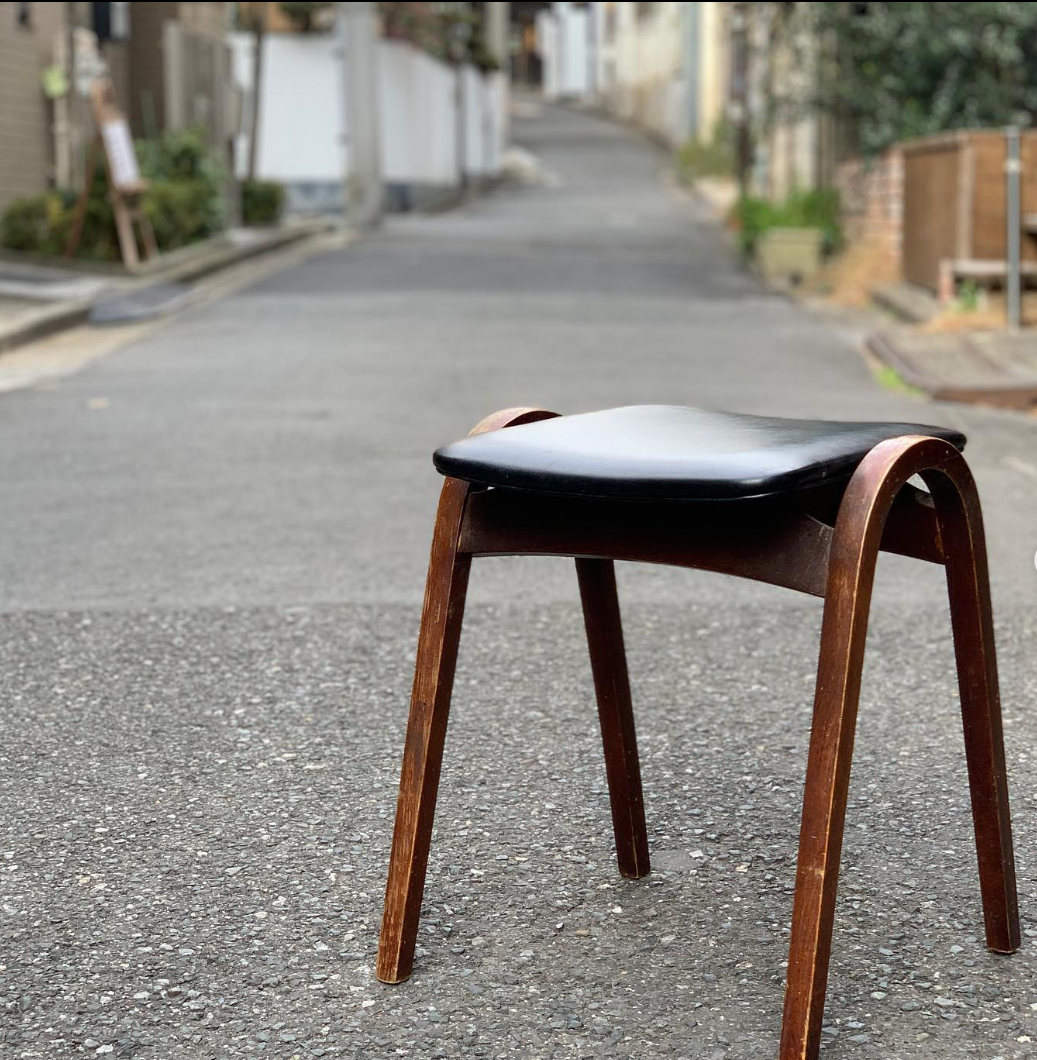秋田木工 Vintage剣持スツール SIZE:W39.5×D36×H45(cm)(2023.01.28 秋田木工 Vintage剣持スツール SIZE:W39.5×D36×H45(cm)(2023.01.28