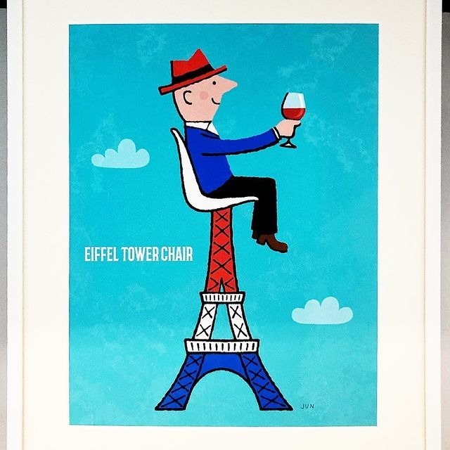 イラストレーター市原淳さんの額装を紹介します直筆サイン入り代衣サイズ 縦52 5cm 横41cm 21 03 30 La Terre神楽坂