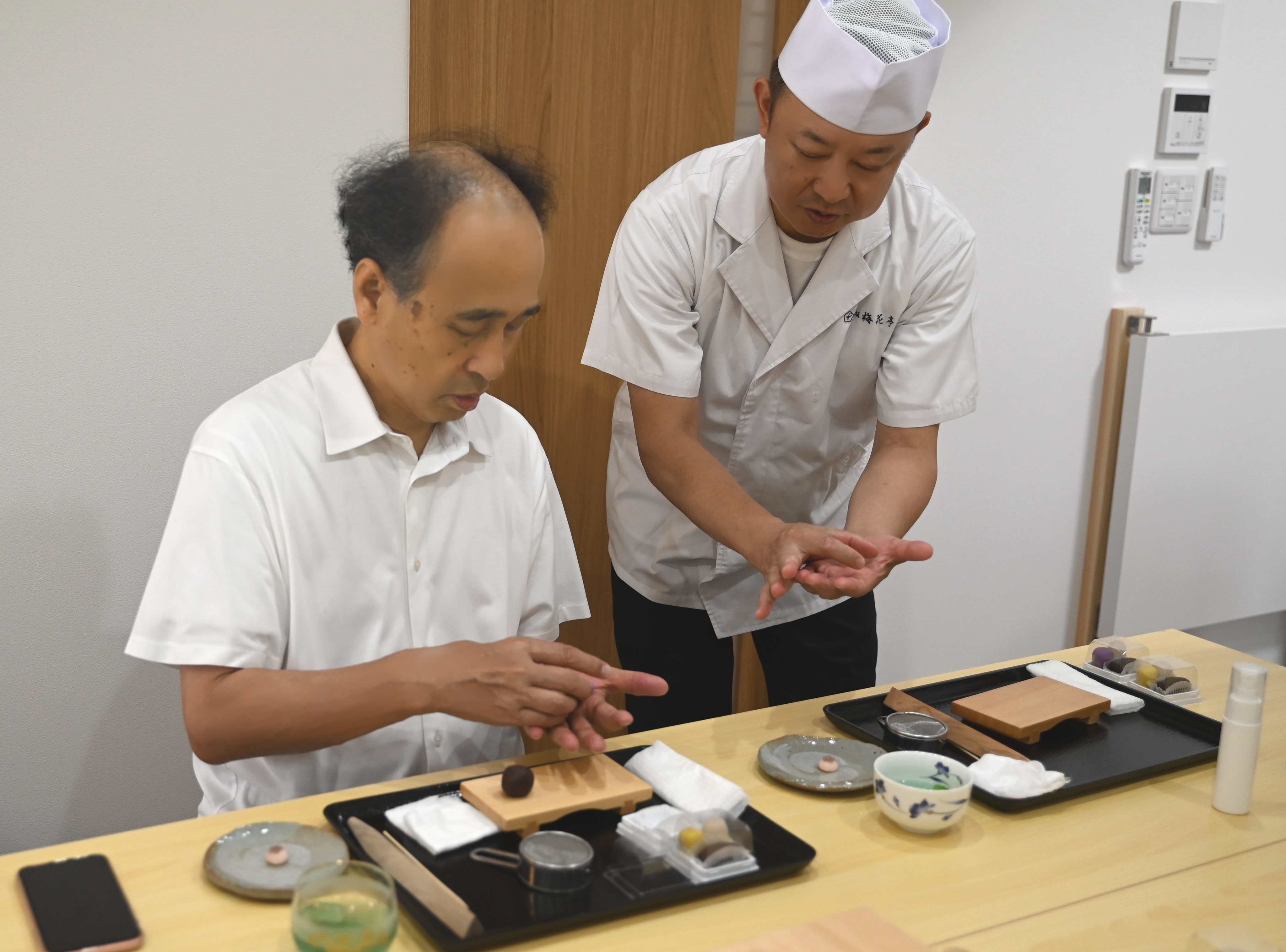 和菓子教室,梅花亭,井上豪